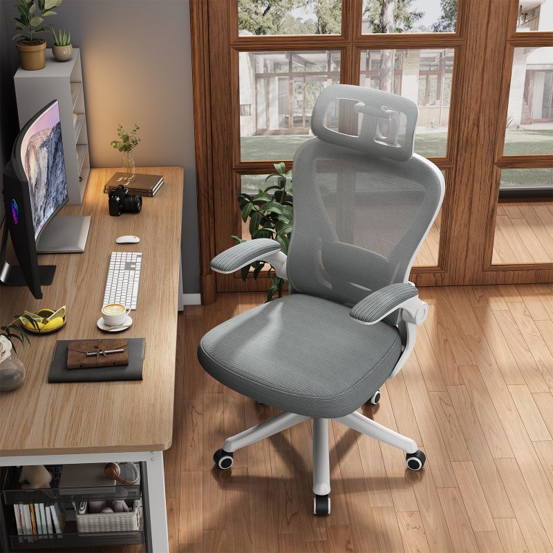 Ergonomic Black Swivel Office Chair High Back