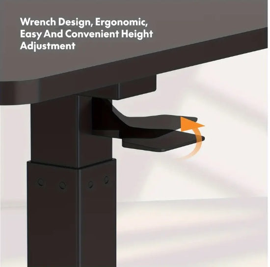 Adjustable Rolling Standing Desk – Pneumatic Lift, 25.6–40.5"