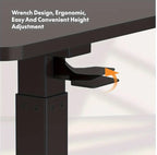 Adjustable Rolling Standing Desk – Pneumatic Lift, 25.6–40.5"