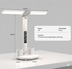LED Dual-Head Desk Lamp – Touch Dimming, 3 Colour Modes, USB-Powered