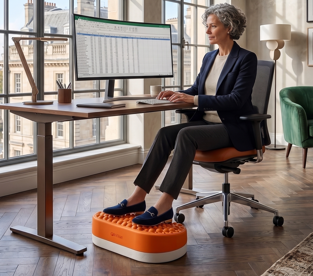 Ergonomic Anti-Fatigue Footrest Massage Mat