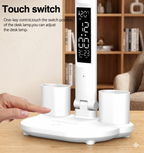 LED Dual-Head Desk Lamp – Touch Dimming, 3 Colour Modes, USB-Powered