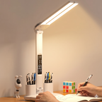LED Dual-Head Desk Lamp – Touch Dimming, 3 Colour Modes, USB-Powered