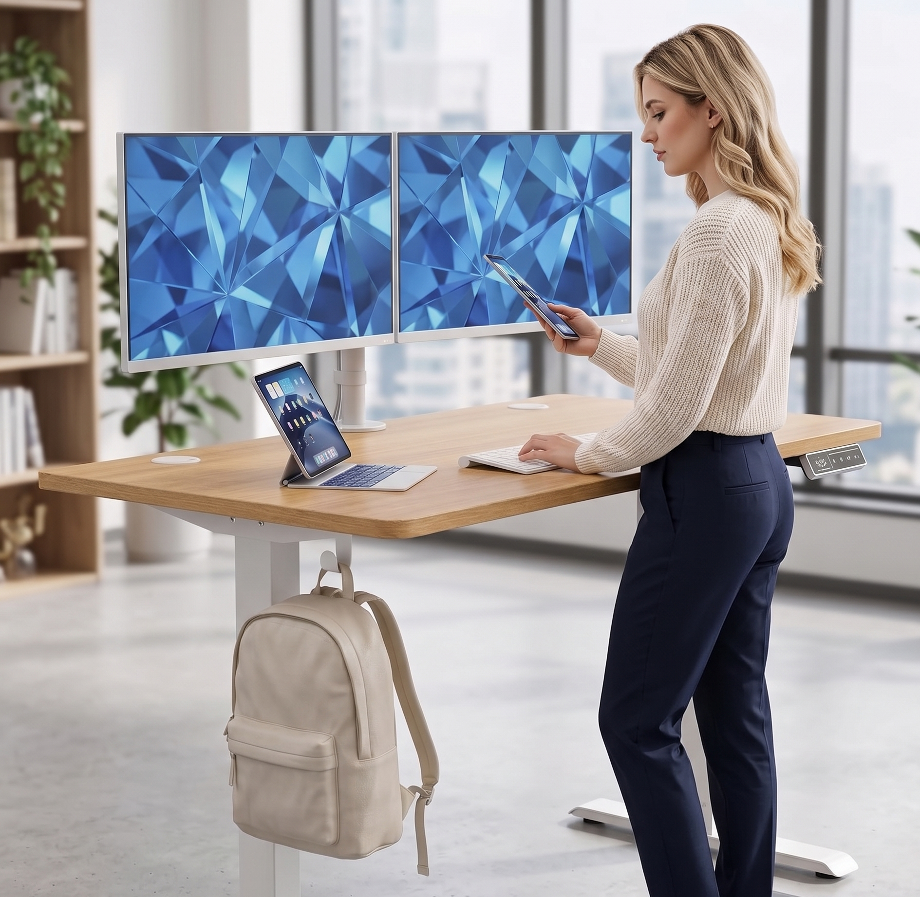 Height-Adjustable Standing Desk