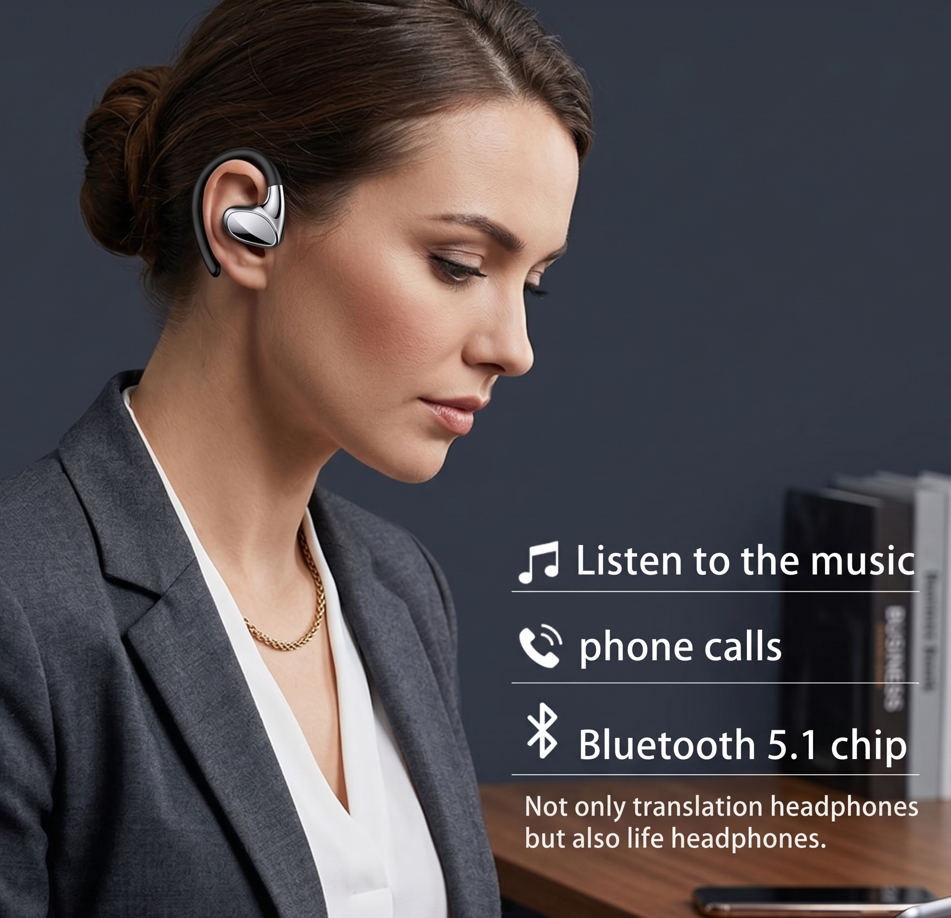 Bluetooth Smart Translation Earbuds | Real-Time Two-way Translation