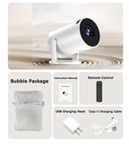 HY300 Portable 4K Movie Projector – Android 11, 300 ANSI, BT5.4 Speaker, Outdoor & Camping