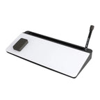 Glass Desk Whiteboard with Storage & Keyboard Stand