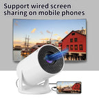 HY300 Portable 4K Movie Projector – Android 11, 300 ANSI, BT5.4 Speaker, Outdoor & Camping