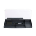 Glass Desk Whiteboard with Storage & Keyboard Stand