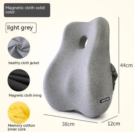 Ergonomic Memory Foam Lumbar Support Cushion - 17.3" x 15" x 4.7"
