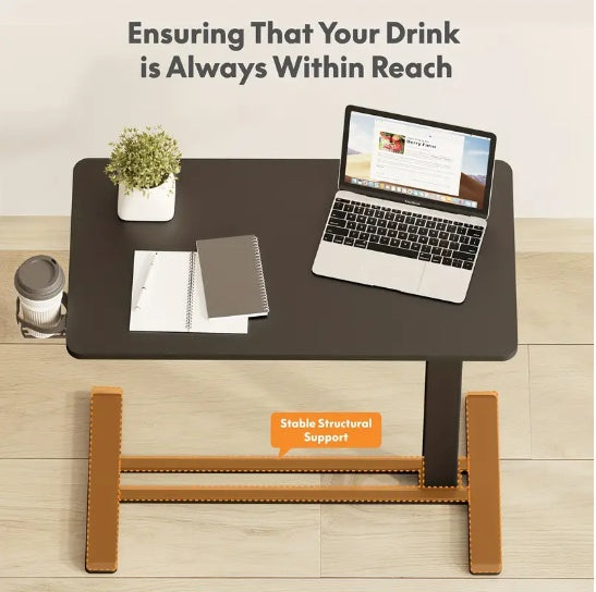 Adjustable Rolling Standing Desk – Pneumatic Lift, 25.6–40.5"