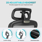 Ergonomic Black Swivel Office Chair High Back