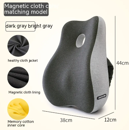 Ergonomic Memory Foam Lumbar Support Cushion - 17.3" x 15" x 4.7"