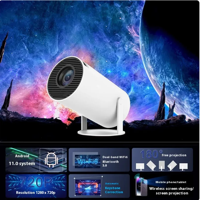 Portable Movie Projector 720P HD Resolution