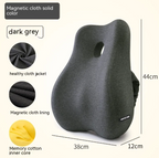 Ergonomic Memory Foam Lumbar Support Cushion - 17.3" x 15" x 4.7"